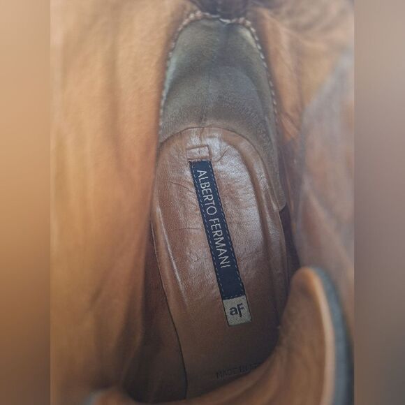 Alberto Fermani brown heeled suede‎ boots size 8.5 - Picture 5 of 8